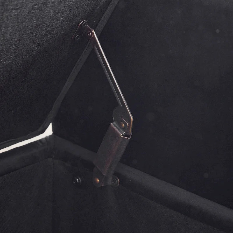 Queen Velvet Tufted Button Upholstered Storage Bench with Armrests and Nailhead Trim