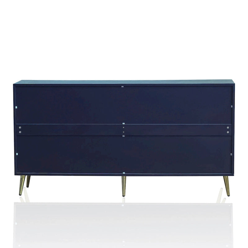 Modern Lacquered 4 Door Wooden Cabinet Sideboard Buffet Server Cabinet for Living Room, Entryway, Hallway, Office