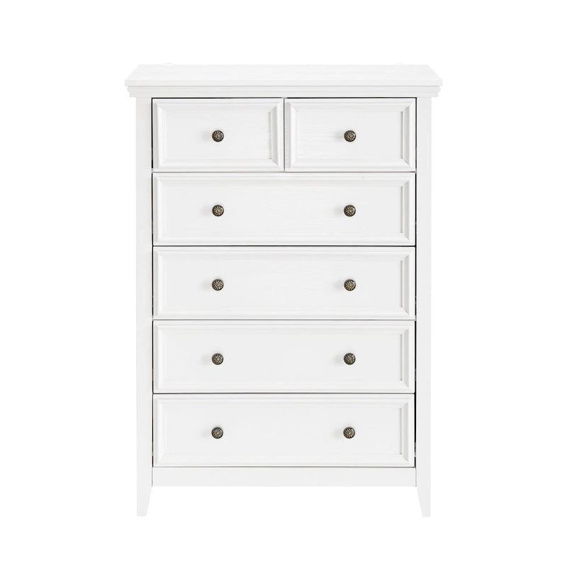 Modern 6 Drawers Dresser 6 Drawers Cabinet Chest of Drawers Closet Organizers - 31.50  * 15.75  * 44.29