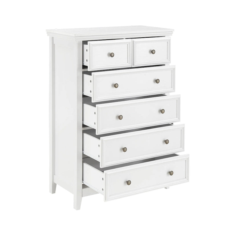 Modern 6 Drawers Dresser 6 Drawers Cabinet Chest of Drawers Closet Organizers - 31.50  * 15.75  * 44.29