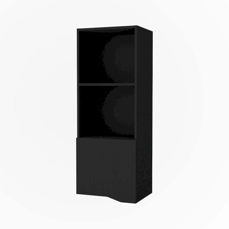 Black Wall Cabinet with One Door