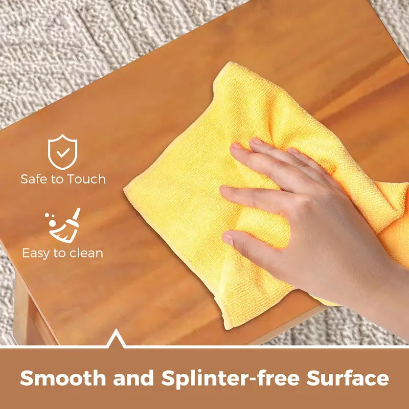 Teak Shower Stool, Bathroom Shower Chair, Suitable For Shaving Legs And Performing Spa Treatments.