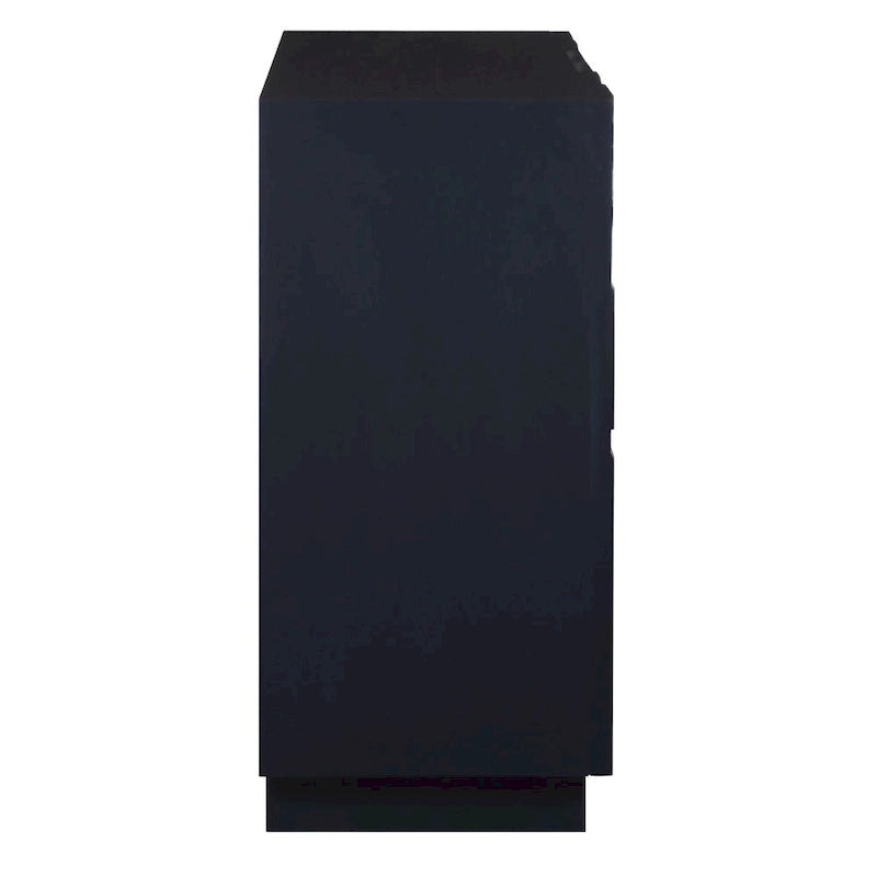 2-Door Storage Cabinet - 34  - Glossy Blue Finish