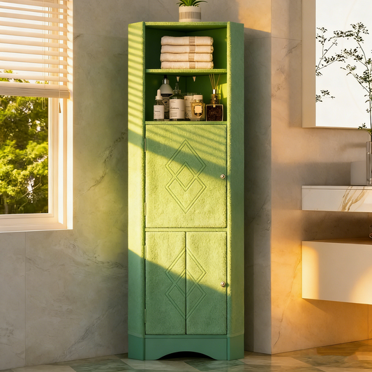 Tall Bathroom Corner Cabinet