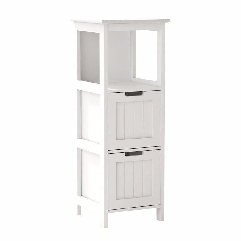 Bathroom Floor Cabinet with 2 Drawers and 1 Storage Shelf