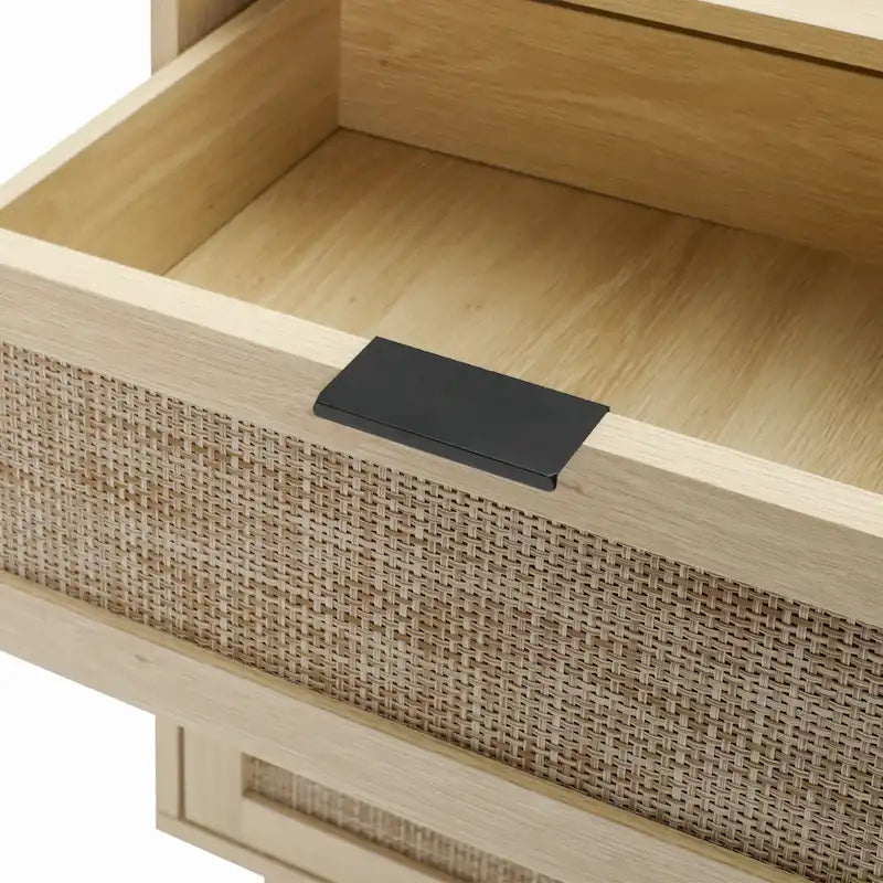 Rattan 3 Drawer Cabinet for bedroom living room