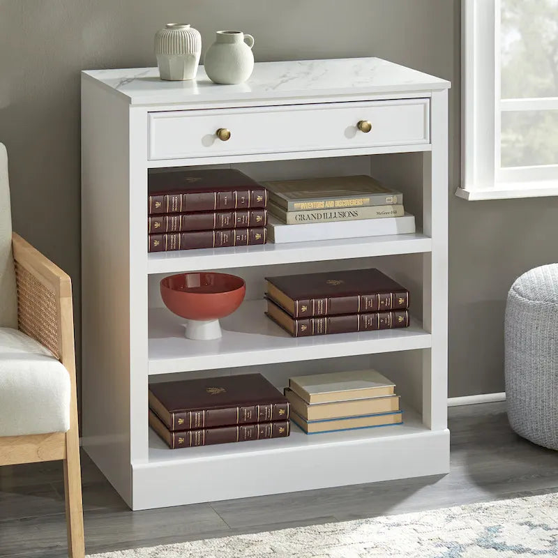 Single-Drawer Storage Cabinet (With Shelf)