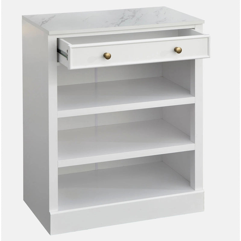 Single-Drawer Storage Cabinet (With Shelf)