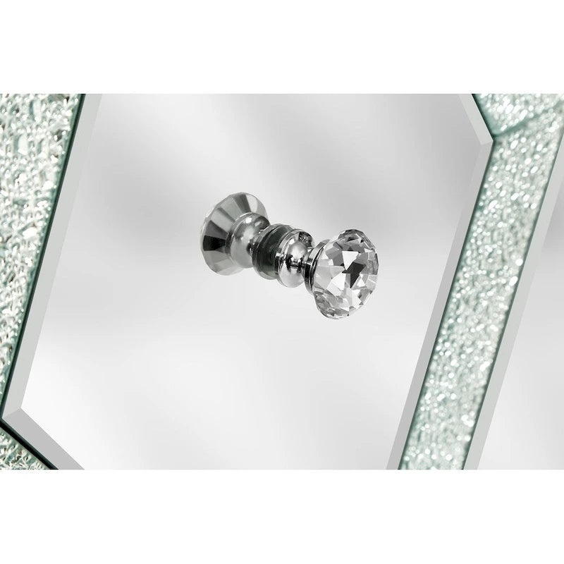 Storage Cabinet with Mirror Trim Living Room Dining Room Entryway Kitchen