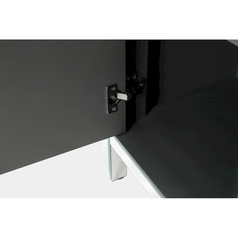 Storage Cabinet with Mirror Trim Living Room Dining Room Entryway Kitchen