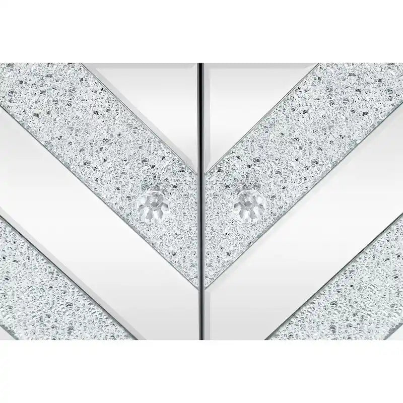 Storage Cabinet with Mirror Trim Living Room Dining Room Entryway Kitchen