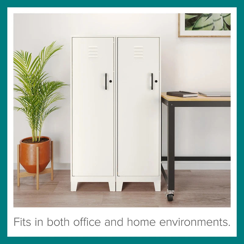 53.38 H 4 Shelf Vented Door Storage Locker Cabinet