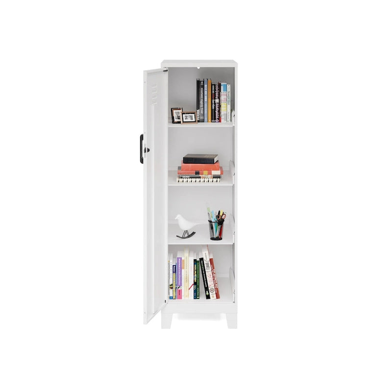 53.38 H 4 Shelf Vented Door Storage Locker Cabinet
