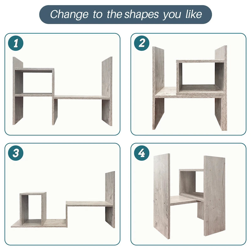 Modern Multifunctional Office Desktop Organizer Shelf Storage for Home