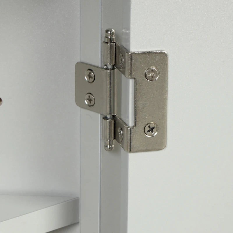 Grey Triangle Bathroom Storage Cabinet with Adjustable Shelves