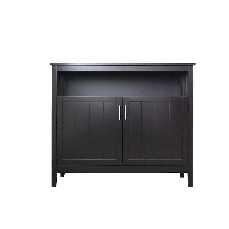 Black and white kitchen storage cabinet/sideboard