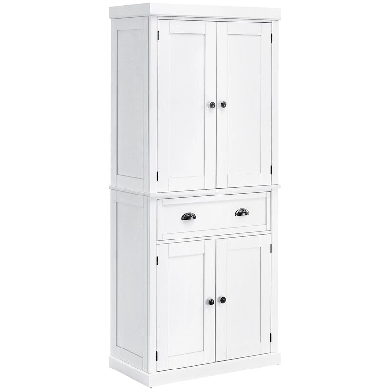 72  Freestanding Kitchen Pantry Cabinet, Tall Storage Cabinet with 2 Door Cupboards, 2 Drawers and Adjustable Shelves