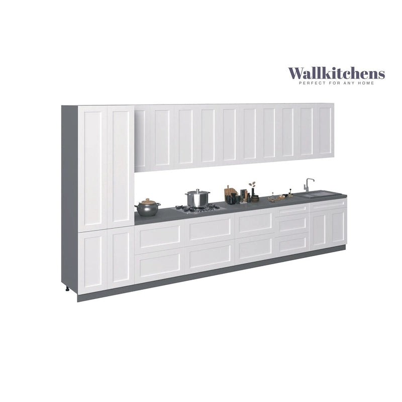 Kitchen Celestial Collection White Matte Color Base Size 15Ft Wide - 182x24