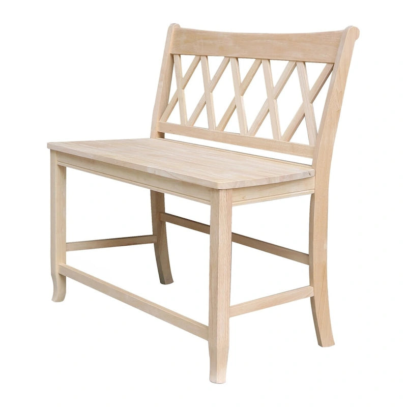 Double X-Back Bench - 24  Seat Height