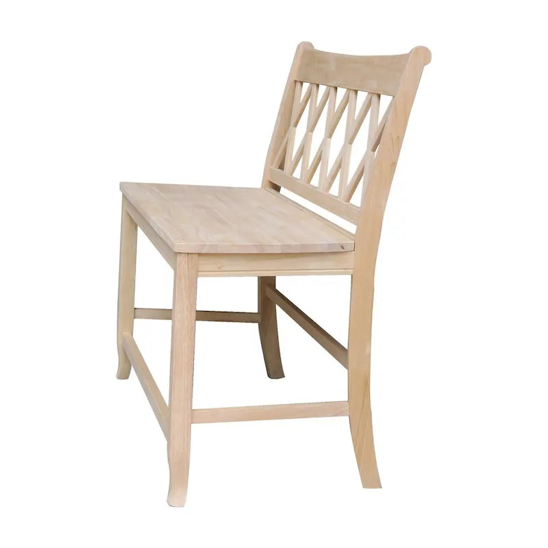 Double X-Back Bench - 24  Seat Height