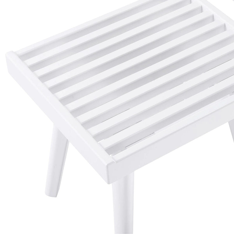 Solid Wood Slat Bench