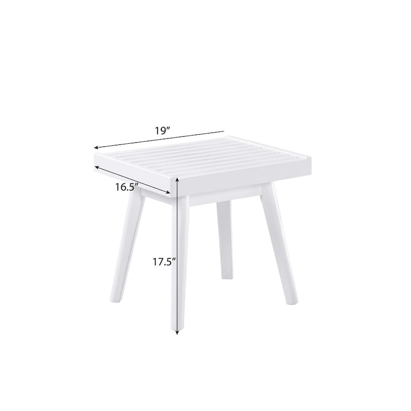 Solid Wood Slat Bench