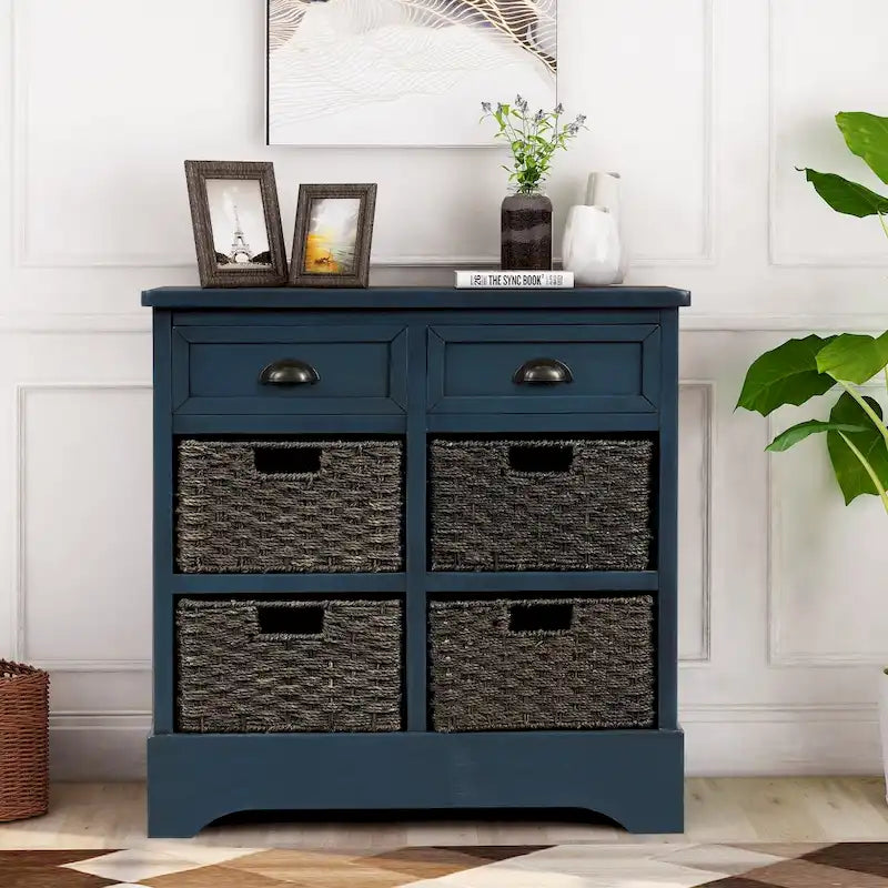 Acacia Wood Storage Cabinet