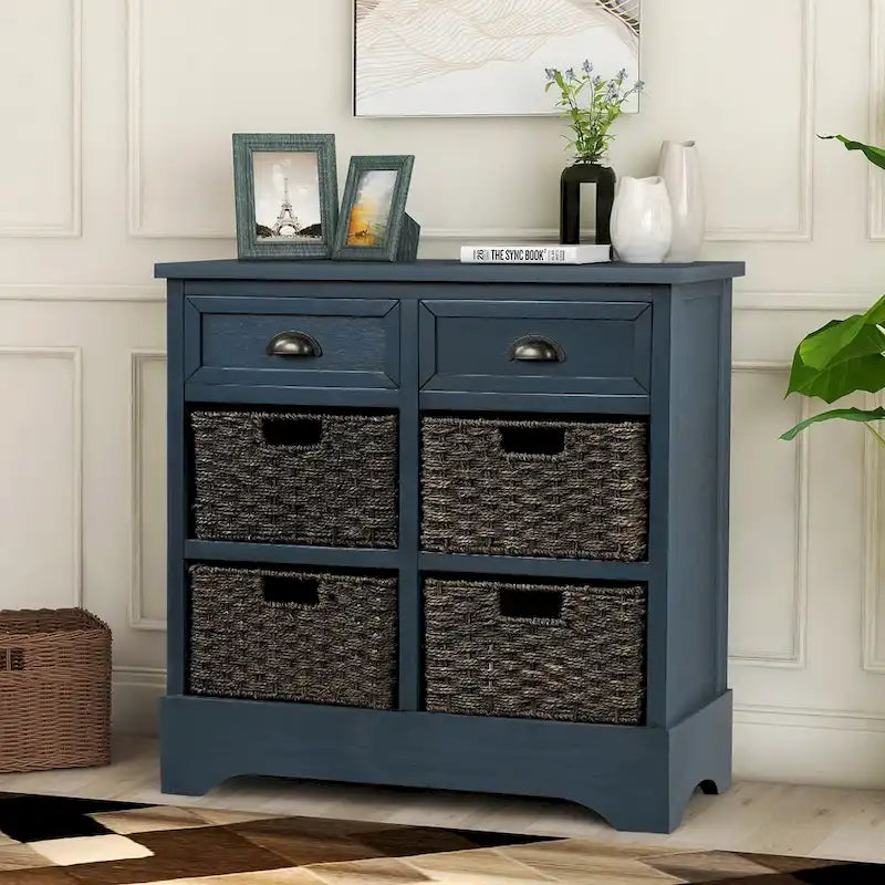 Acacia Wood Storage Cabinet