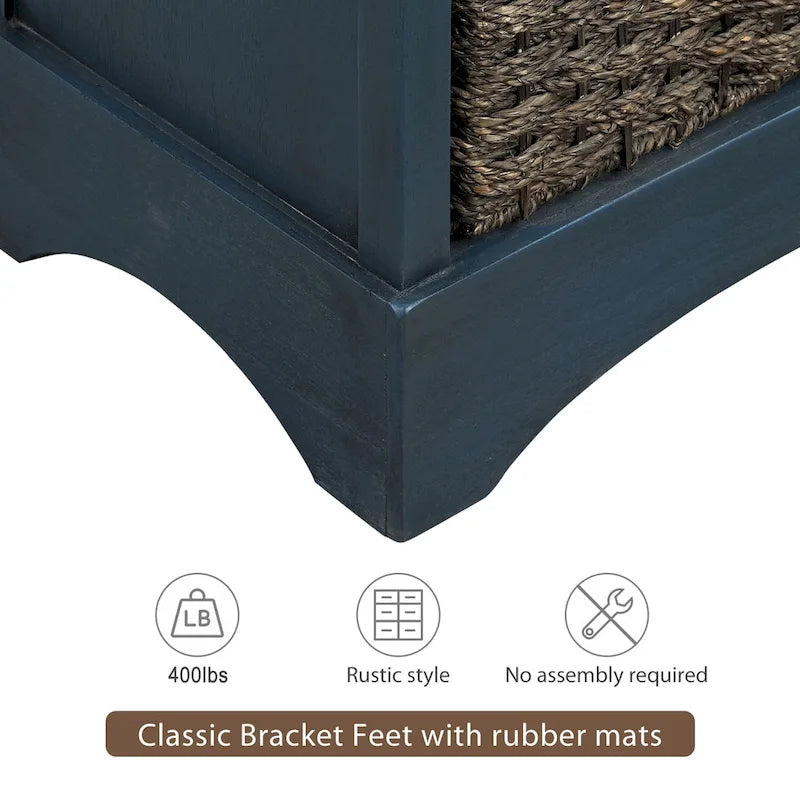 Acacia Wood Storage Cabinet