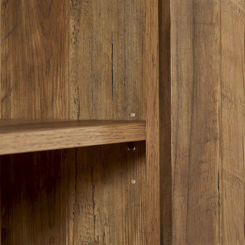 Barn Door Rustic Style Storage Cabinet