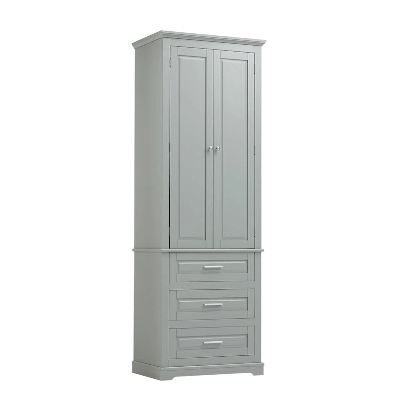 Tall Storage Cabinet with Three Drawers