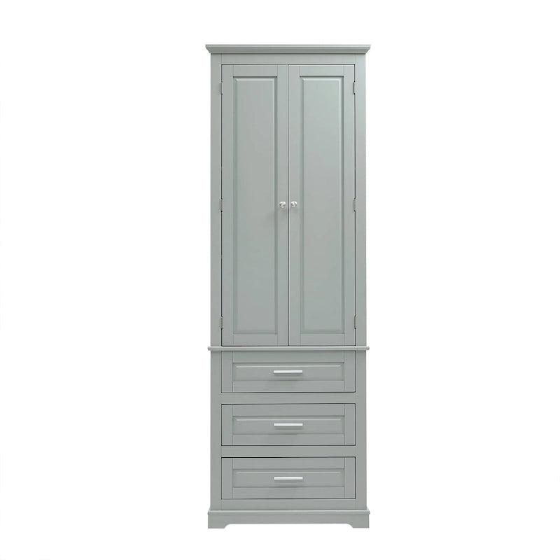 Tall Storage Cabinet with Three Drawers