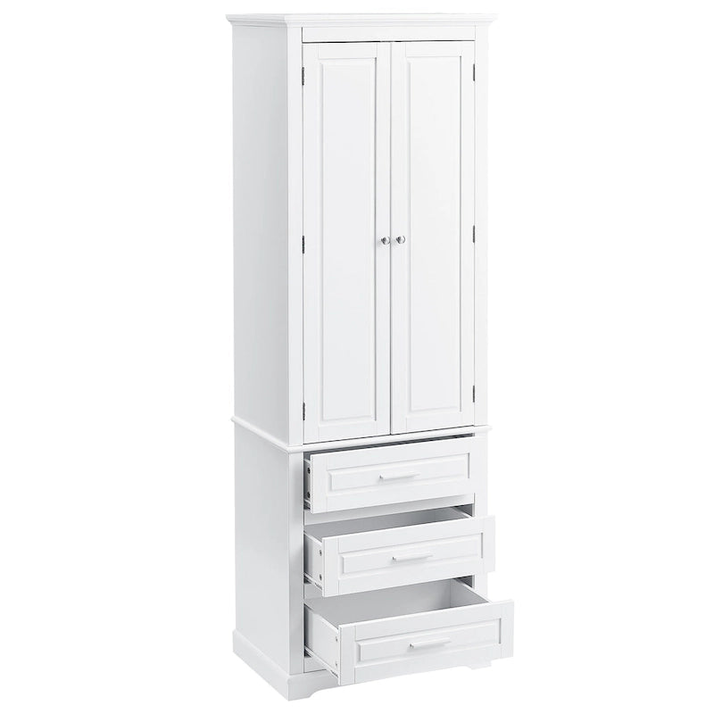 Tall Storage Cabinet with Three Drawers