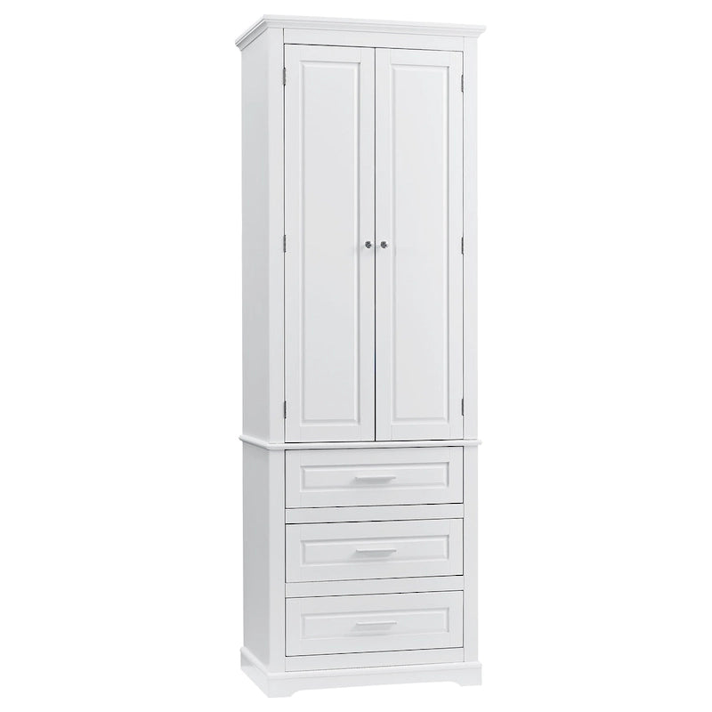 Tall Storage Cabinet with Three Drawers