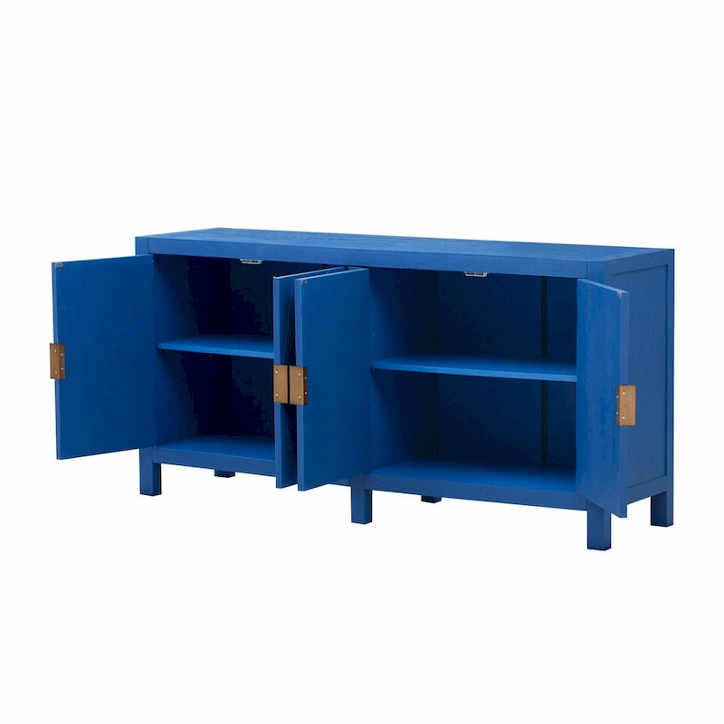 Ash Veneer Cabinet with Radiating Line Pattern Doors