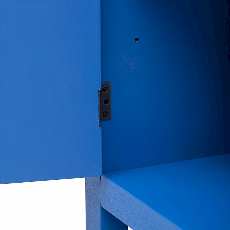 Ash Veneer Cabinet with Radiating Line Pattern Doors