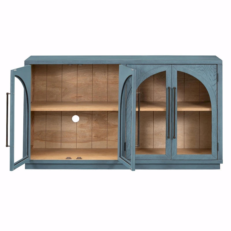 Retro 4-Door Large Storage Sideboard