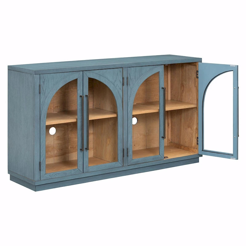 Retro 4-Door Large Storage Sideboard