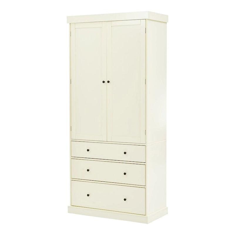 77inch Kitchen Pantry, Freestanding Tall Cupboard Storage Cabinet with 3 Adjustable Shelves,8 Door Shelves,3 Drawers for Kitchen