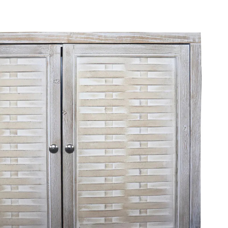 Accent Cabinet 4 Door Wooden Cabinet Sideboard Buffet