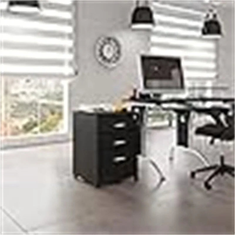 Rolling Storage and File Cabinet - 17 D x 16 W x 25 H