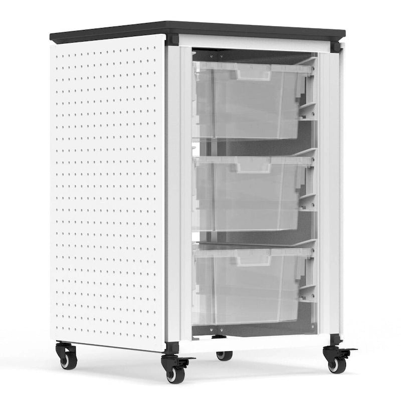 Modular Classroom Storage Cabinet - 2 side-by-side modules with 6 large bins - N/A