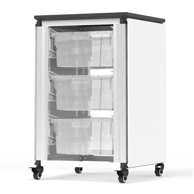 Modular Classroom Storage Cabinet - 2 side-by-side modules with 6 large bins - N/A