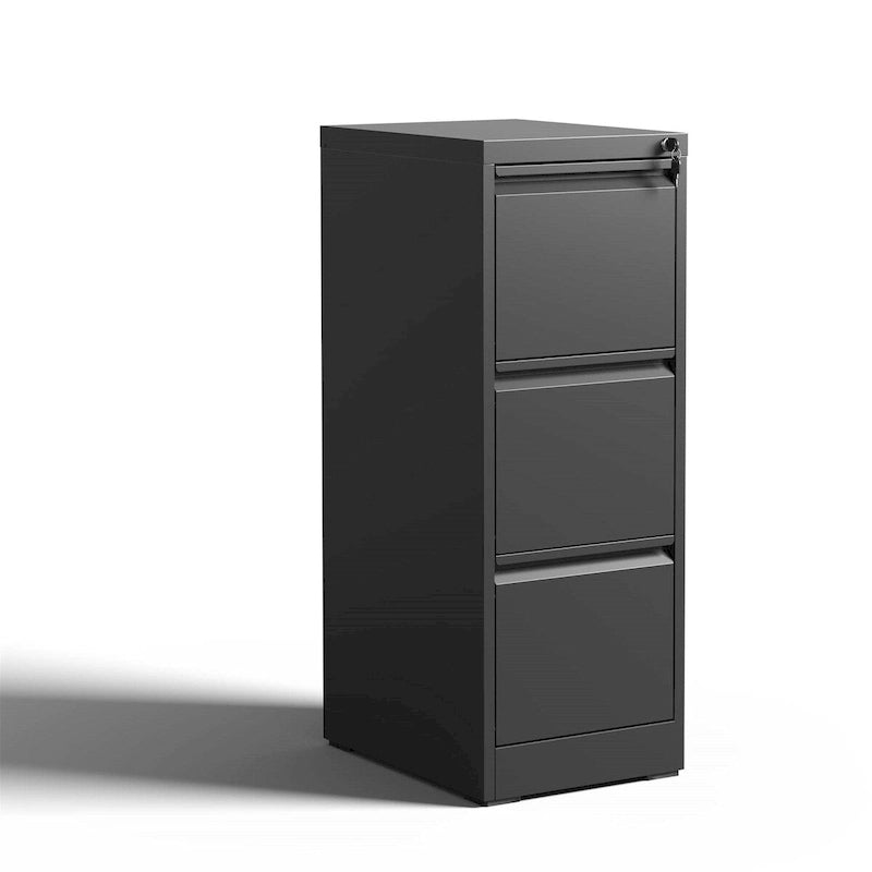 3 Drawer Metal Vertical File Cabinet with Lock