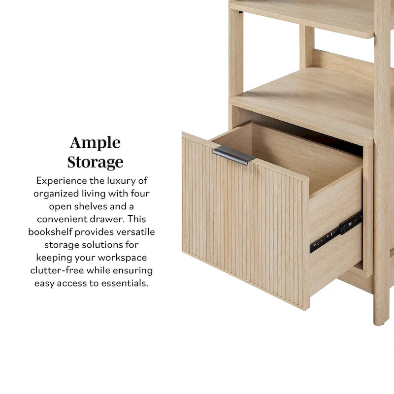 This Bookshelf Frame Is Narrow And Tall, Standing 70 Inches High, With Grooved Carvings And Decorations; This Narrow Style Is The Most Suitable.