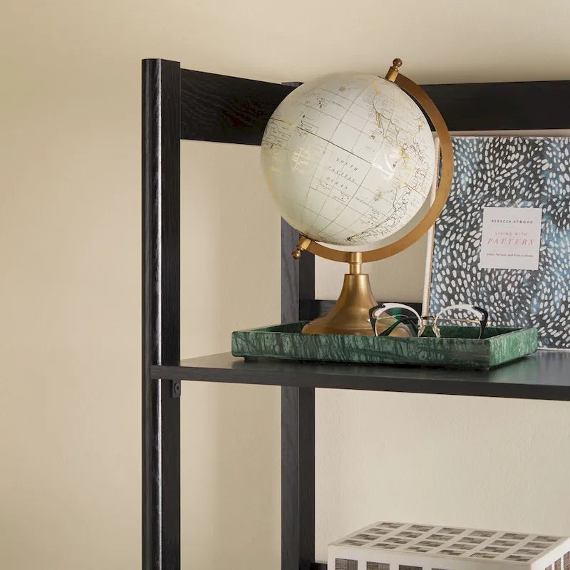 This Bookshelf Frame Is Narrow And Tall, Standing 70 Inches High, With Grooved Carvings And Decorations; This Narrow Style Is The Most Suitable.