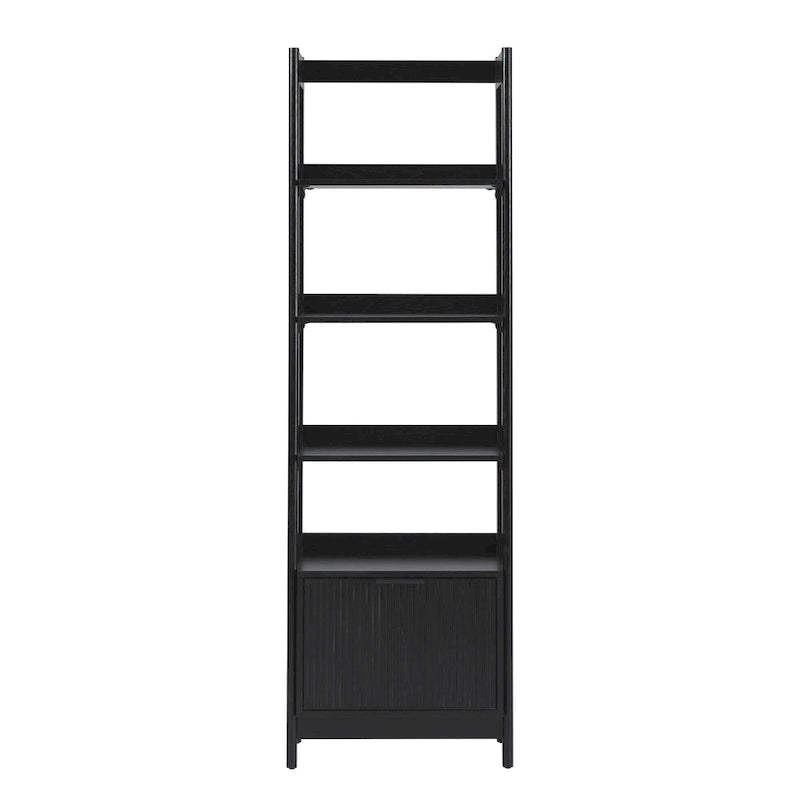 This Bookshelf Frame Is Narrow And Tall, Standing 70 Inches High, With Grooved Carvings And Decorations; This Narrow Style Is The Most Suitable.