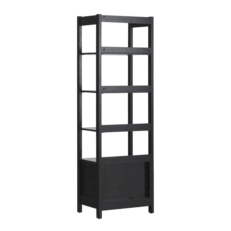This Bookshelf Frame Is Narrow And Tall, Standing 70 Inches High, With Grooved Carvings And Decorations; This Narrow Style Is The Most Suitable.