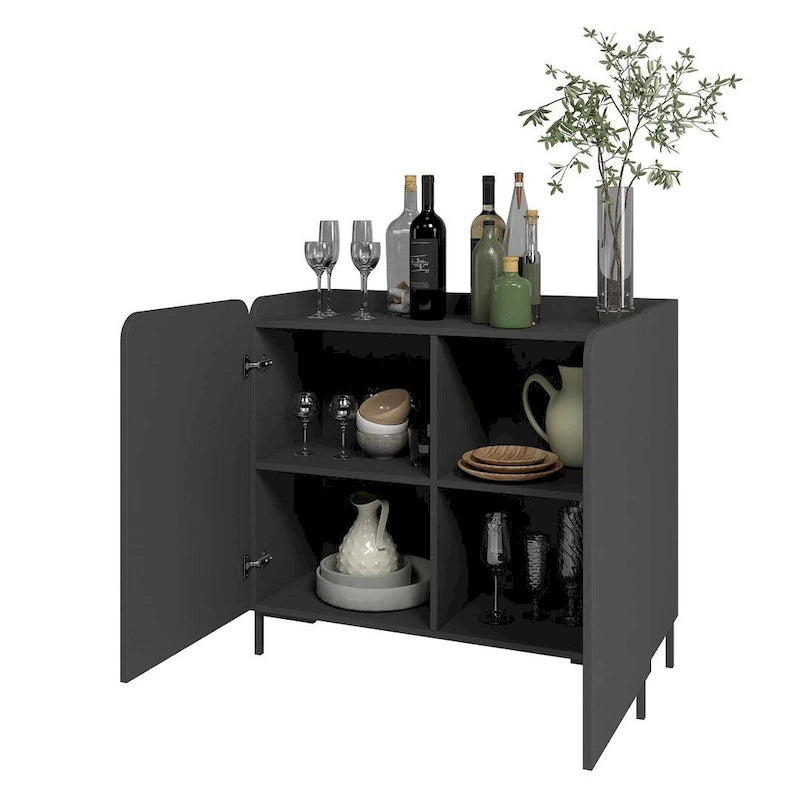 Modern Style Two-Piece Sideboard Set