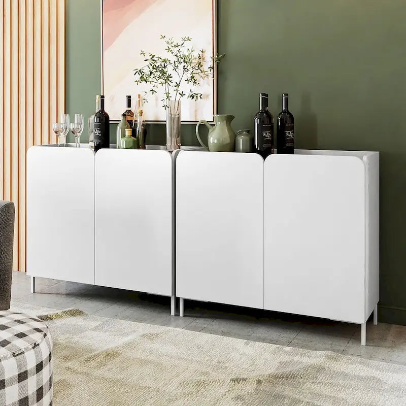 Modern Style Two-Piece Sideboard Set